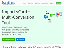 Tablet Screenshot of importvcard.com